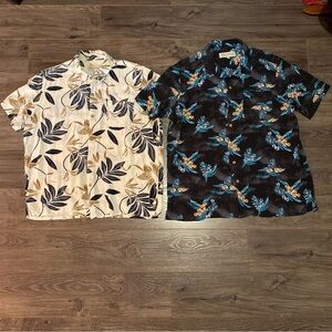 Molokai Surf Vintage button up shirts 100% Rayon coconut buttons XL